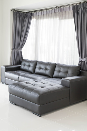 modern sofa interior decoration in living roomの写真素材