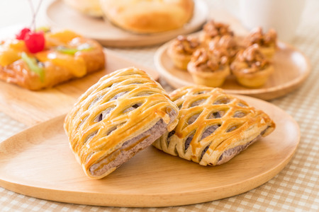 taro pies on the table