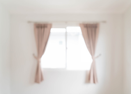 abstract blur curtain interior decoration on wall in living roomの写真素材