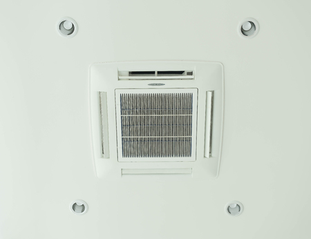 air conditioner decoration on wallの写真素材