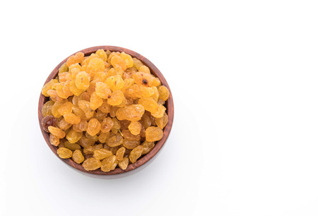 raisin or currant on white backgroundの写真素材