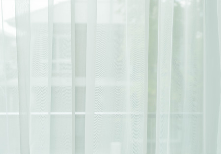 Curtain interior decoration in living room with sunlightの写真素材