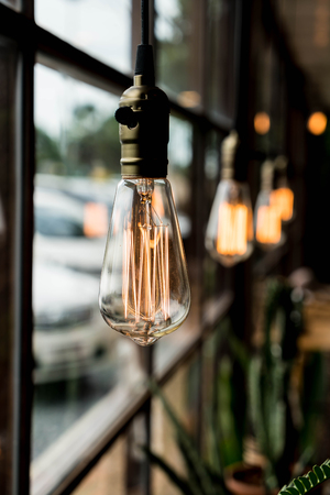 Beautiful light lamp decor glowingの写真素材