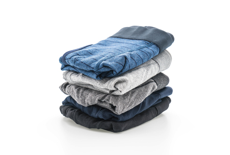 men underwear isolated on white backgroundの写真素材