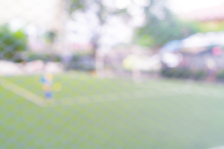 Abstract blurred soccer field for backgroundの写真素材