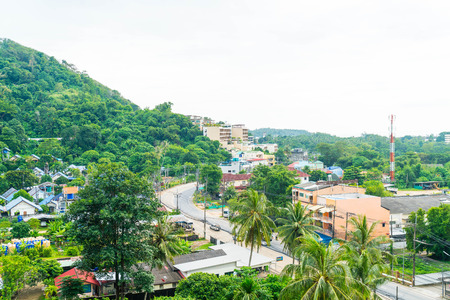 View from the roof on Phuket town, Thailand.のeditorial素材