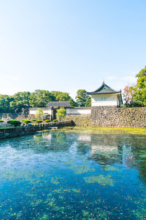Beautiful Imperial palace building in Tokyo, Japanのeditorial素材