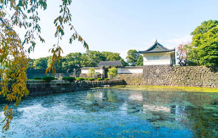 Beautiful Imperial palace building in Tokyo, Japanのeditorial素材