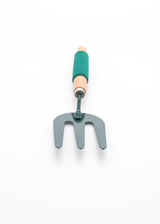 Fork harrows on white backgroundの写真素材