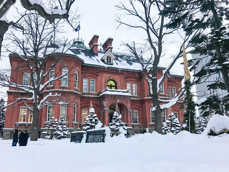 Former Hokkaido Government Office in Sapporo, Japanのeditorial素材