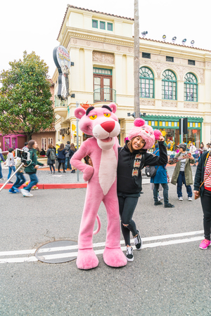 Osaka, Japan - NOV 21 2016 : The theme park attractions based on the film industry at Universal Studios Theme Park in Osaka, Japan.のeditorial素材
