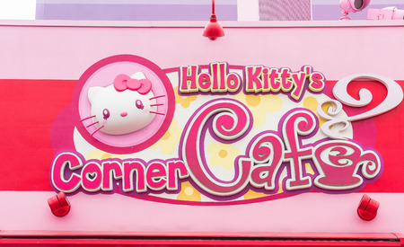 OSAKA, JAPAN - NOV 21 2016 : cupcake land of Hello Kitty at universal studio in Osaka, Japanのeditorial素材