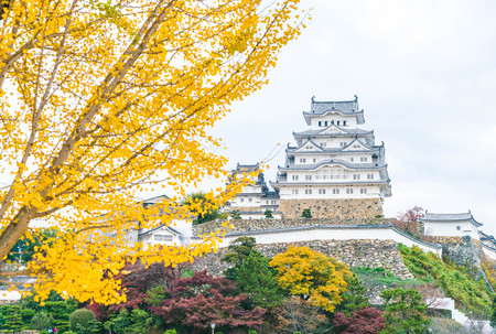 Beautiful Architecture Himeji Castle in Hyogo Prefecture, Japan, UNESCO World Heritageのeditorial素材