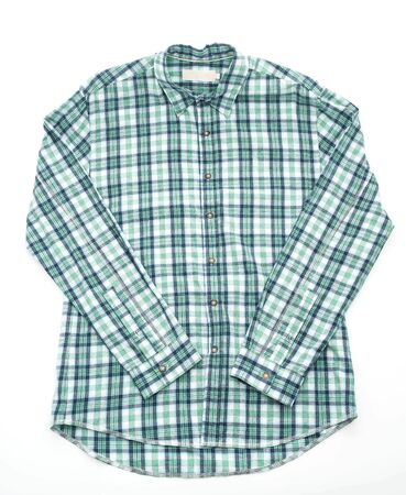 Men Shirt fashion for clothing on white backgroundの写真素材