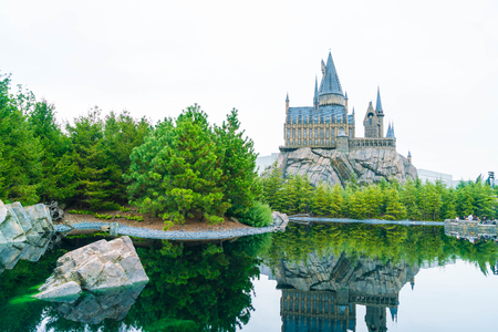 Osaka, Japan - NOV 21, 2016: The Wizarding World of Harry Potter in Universal Studios Japan. Universal Studios Japan is a theme park in Osaka, Japan.のeditorial素材