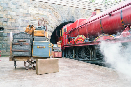 Osaka, Japan - NOV 21, 2016: The Wizarding World of Harry Potter in Universal Studios Japan. Universal Studios Japan is a theme park in Osaka, Japan.のeditorial素材