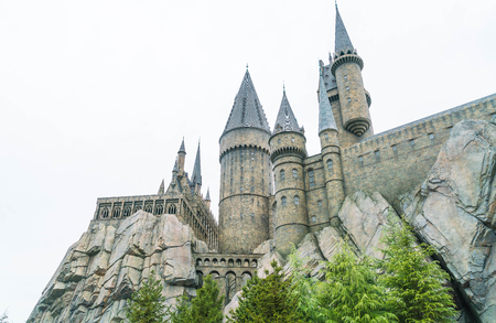 Osaka, Japan - NOV 21, 2016: The Wizarding World of Harry Potter in Universal Studios Japan. Universal Studios Japan is a theme park in Osaka, Japan.のeditorial素材