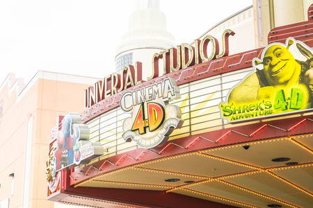 Osaka, Japan - NOV 21 2016 : The theme park attractions based on the film industry at Universal Studios Theme Park in Osaka, Japan.のeditorial素材