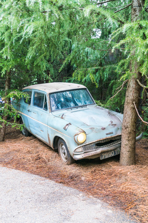 Osaka, Japan - NOV 21, 2016: The Wizarding World of Harry Potter in Universal Studios Japan. Universal Studios Japan is a theme park in Osaka, Japan.のeditorial素材