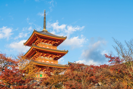Beautiful Architecture in Kiyomizu-dera Temple Kyoto, Japanのeditorial素材
