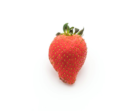 fresh strawberry on white backgroundの写真素材