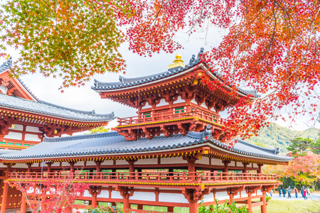 Beautiful Architecture Byodo-in Temple at Kyoto Japan.のeditorial素材