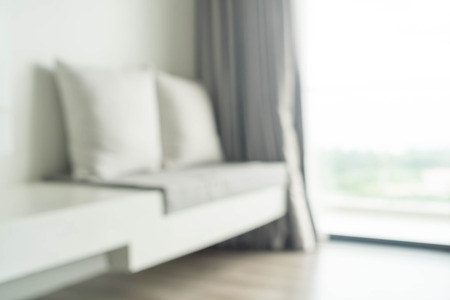 Abstract blur beautiful luxury living room interior for background - Vintage Light Filterの写真素材