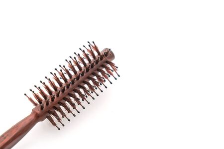 comb for hair isolated on white backgroundの写真素材