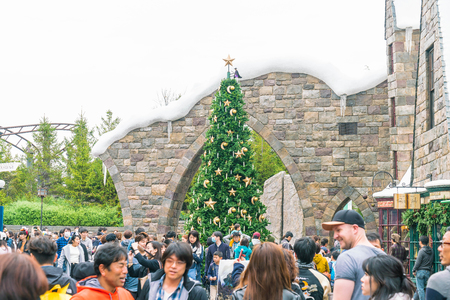 Osaka, Japan - NOV 21, 2016: The Wizarding World of Harry Potter in Universal Studios Japan. Universal Studios Japan is a theme park in Osaka, Japan.のeditorial素材