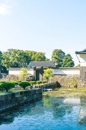Beautiful Imperial palace building in Tokyo, Japanのeditorial素材