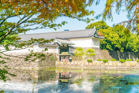 Beautiful Imperial palace building in Tokyo, Japanのeditorial素材