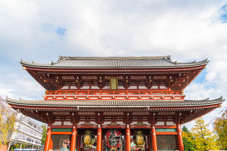 Beautiful Architecture at Sensoji Temple around Asakusa area in Tokyo, Japanのeditorial素材