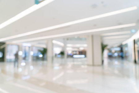 abstract blur in luxury shopping mall for backgroundの写真素材