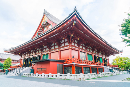 Beautiful Architecture at Sensoji Temple around Asakusa area in Tokyo, Japanのeditorial素材