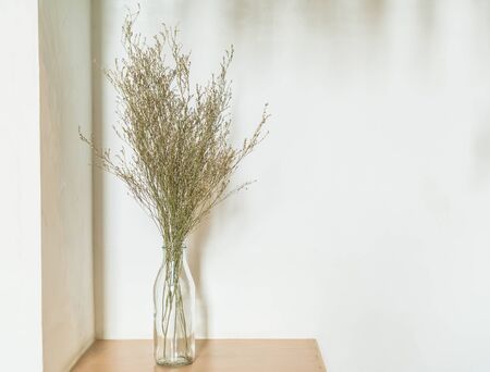 flowers in vase  decoration in living roomの写真素材