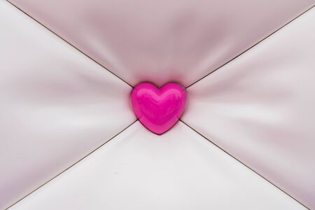 abstract pink heart with background decorationの写真素材