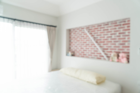 abstract blur in bedroom for backgroundの写真素材