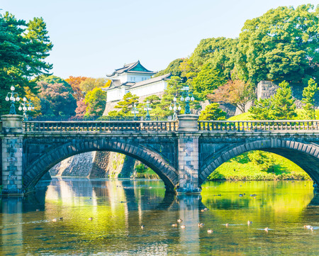 Beautiful Imperial palace building in Tokyo, Japanのeditorial素材