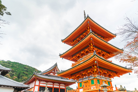 Beautiful Architecture in Kiyomizu-dera Temple Kyoto, Japanのeditorial素材
