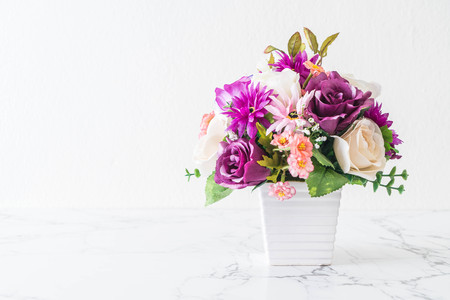 bouquet flowers in vase decoration