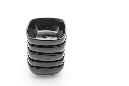 sauce cup on white backgroundの写真素材