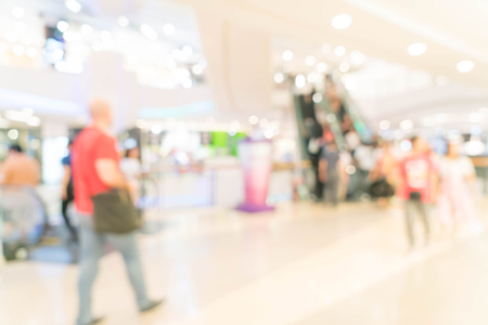 abstract blur in luxury shopping mall for backgroundの写真素材