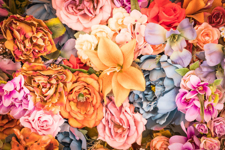 Flower background - vintage effect style picturesの写真素材