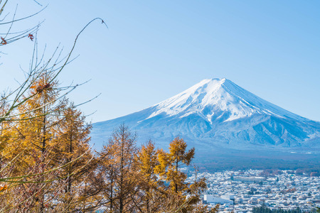 Mountain Fuji San at Kawaguchiko, Japan.の写真素材