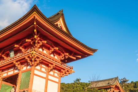 Beautiful Architecture in Kiyomizu-dera Temple Kyoto, Japanのeditorial素材