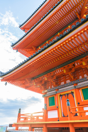 Beautiful Architecture in Kiyomizu-dera Temple Kyoto, Japanのeditorial素材