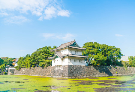 Beautiful Imperial palace building in Tokyo, Japanのeditorial素材