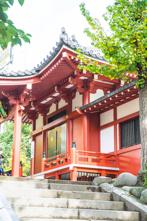 Beautiful Architecture at Sensoji Temple around Asakusa area in Japanのeditorial素材
