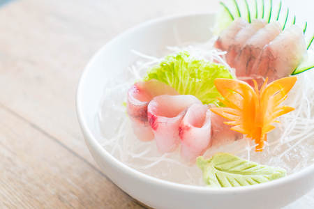 yellow fin tuna sashimi - japanese food styleの写真素材