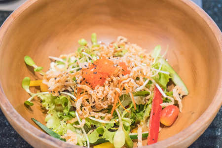 salad in japanese style - healthy foodの写真素材